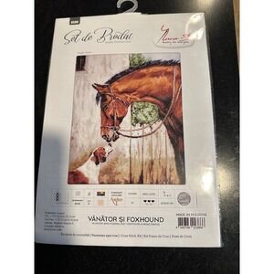 Luca Set de Brodat Vanator si Foxhound Hunter&Foxhound CrossStitchKit 28.5X35CM